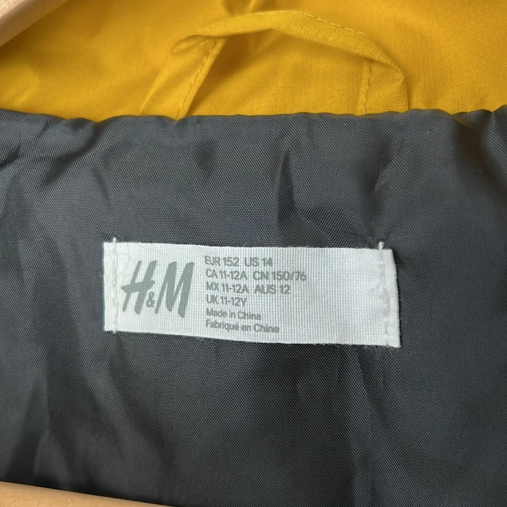H&M WATER-REPELLENT SHELL JACKET yellow 14